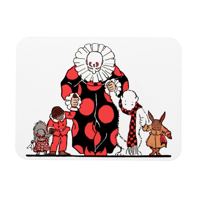 clown and friends take their bow magnet (Horizontal)