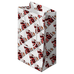 clown and friends take their bow print small gift bag