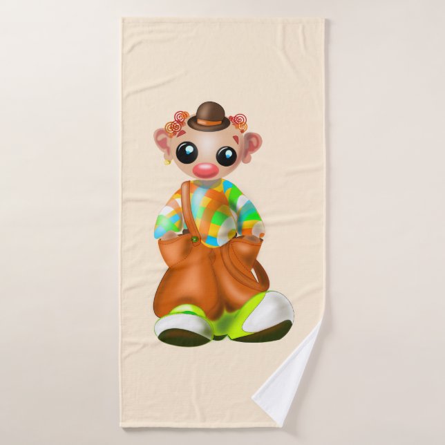Clown Bath Towels for Kids (Bath Towel)