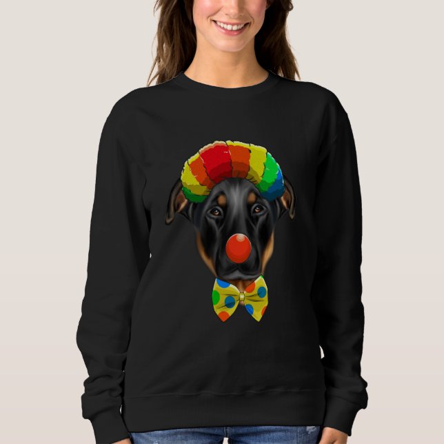 Clown Beauceron Circus Dog Sweatshirt (Front)