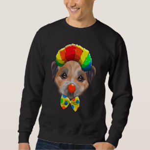 Clown Border Terrier Circus Dog Sweatshirt