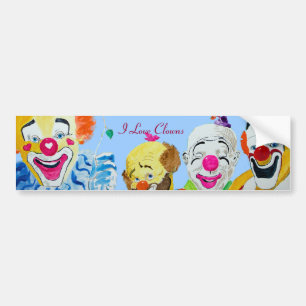 Clown Bumper Sticker