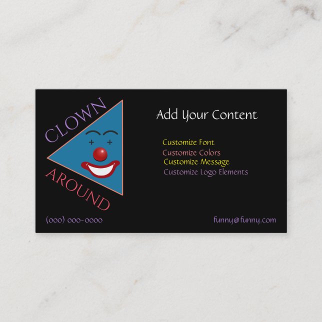 Clown Business Card (Front)
