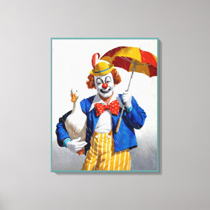 Clown canvas painting  1