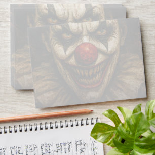 Clown Carnival of Screams Halloween Envelope