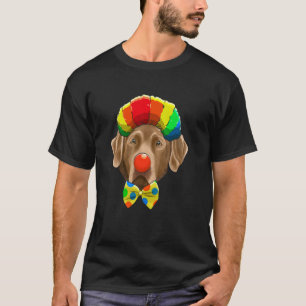Clown Chesapeake Bay Retriever Circus Dog T-Shirt