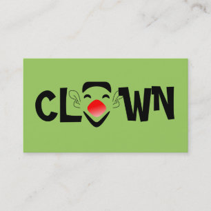 Clown Children's Entertainer Circus Business Card