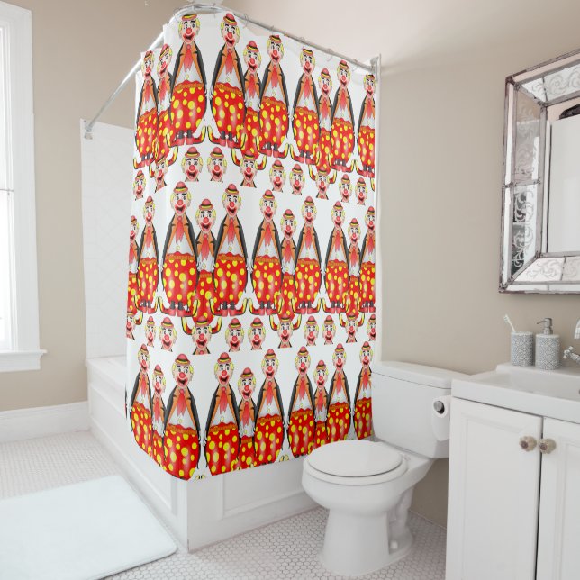 Clown children's shower curtain (In Situ)