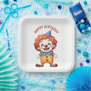 Clown Circus Humour Paper Plate