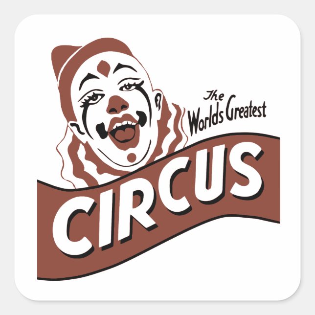 Clown circus Sticker (Front)