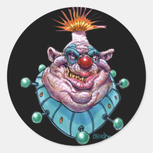 Clown Classic Round Sticker
