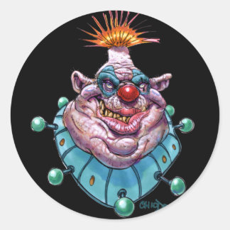 Clown Classic Round Sticker
