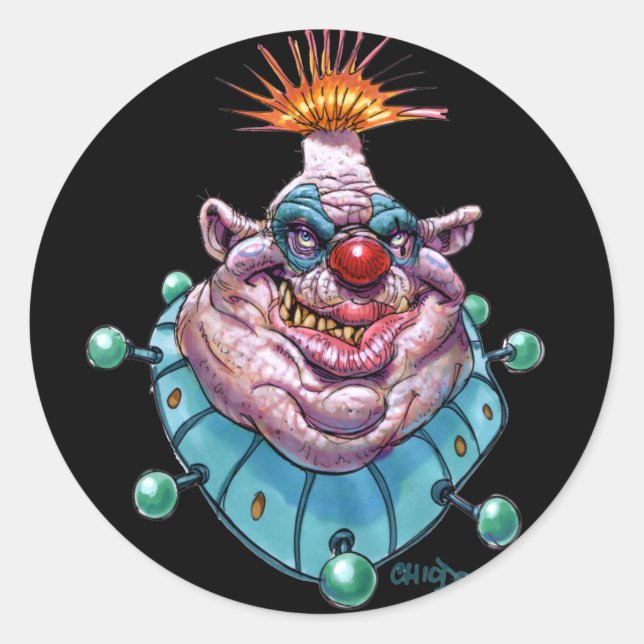 Clown Classic Round Sticker (Front)