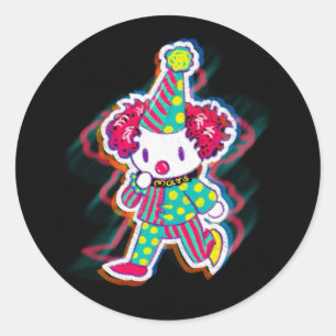Clown Classic Round Sticker