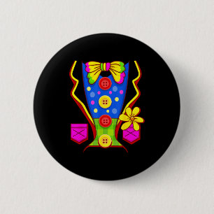 Clown Costume Circus 6 Cm Round Badge