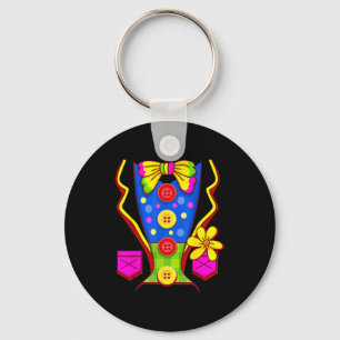 Clown Costume Circus Key Ring
