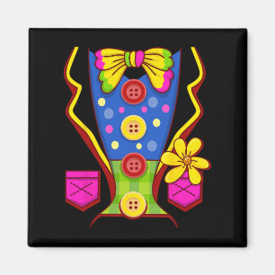 Clown Costume for Kids Men Women- Halloween Outfit Magnet