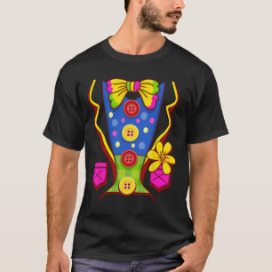 Clown Costume for Kids Men Women- Halloween Outfit T-Shirt