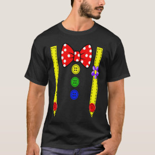 Clown Costume Group Costumes Carnival with Braces  T-Shirt