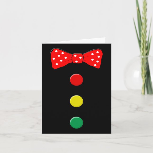 Clown Costume Halloween Fun Circus Clown Matching  Card (Front)