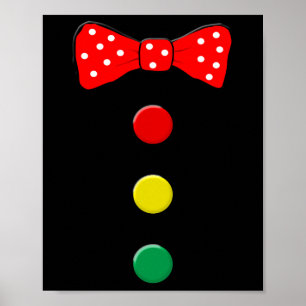 Clown Costume Halloween Fun Circus Clown Matching Poster