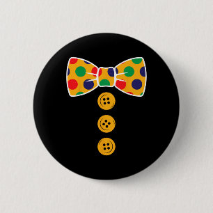 Clown Costume Halloween Funny Circus Clown Gift Th 6 Cm Round Badge