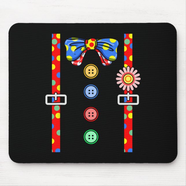 Clown Costume Halloween  Mouse Mat (Front)