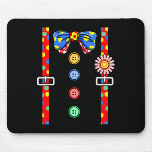 Clown Costume Halloween Mouse Mat