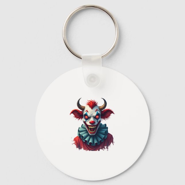 Clown Cow of Terror Key Ring (Front)
