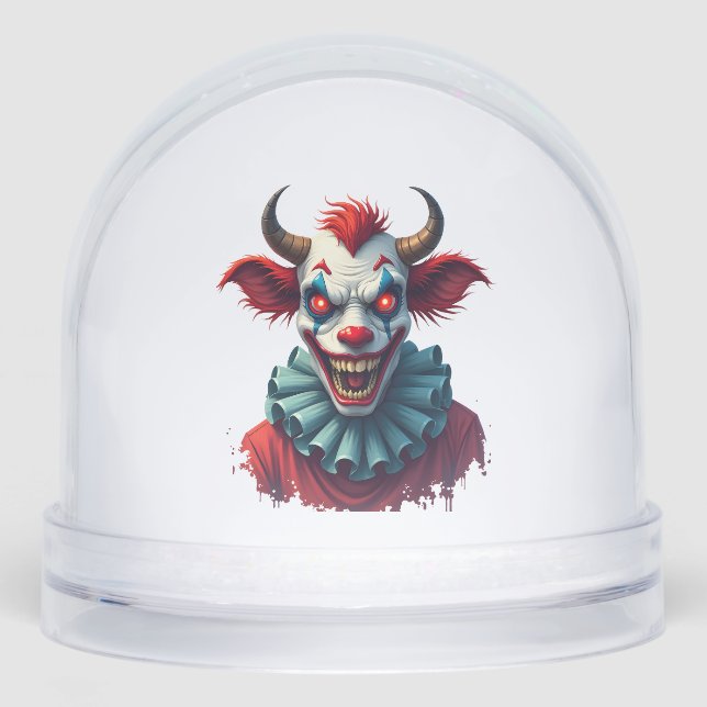 Clown Cow of Terror Snowglobe (Front)