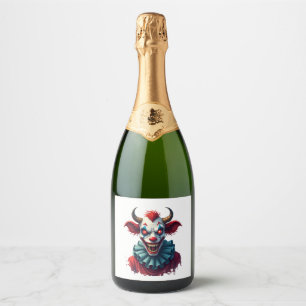 Clown Cow of Terror Sparkling Wine Label