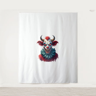 Clown Cow of Terror Tapestry