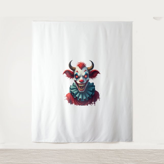 Clown Cow of Terror Tapestry (Front)