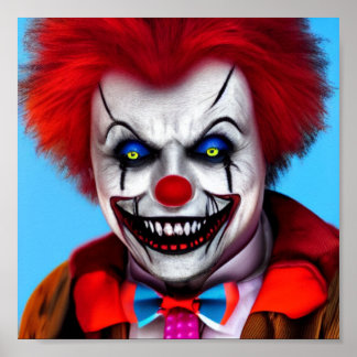 Clown Creepy Crazy Poster