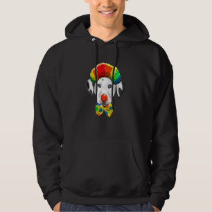 Clown Dalmatian Circus Dog Hoodie