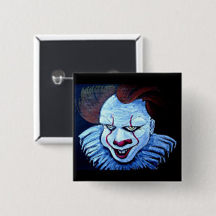 Clown:Evil 15 Cm Square Badge