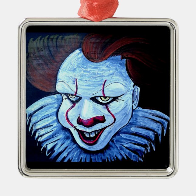 Clown:Evil Metal Tree Decoration (Front)
