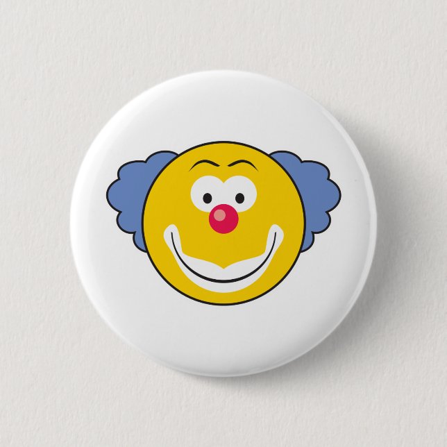 Clown Face 6 Cm Round Badge (Front)