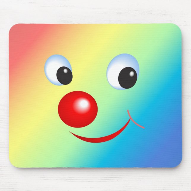 Clown Face Mouse Mat (Front)