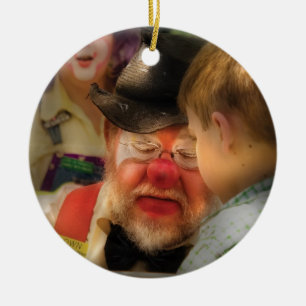 Clown - Face Painting Ceramic Tree Decoration