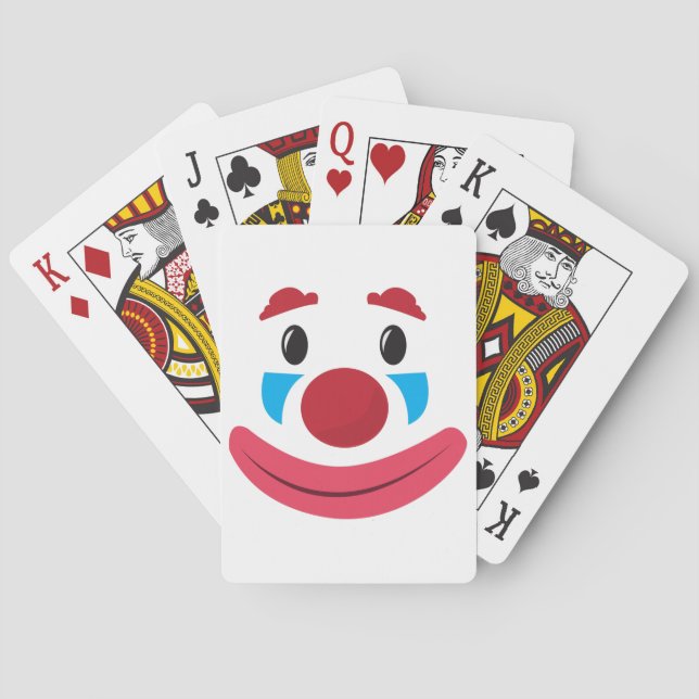 Clown Face Playing Cards (Back)