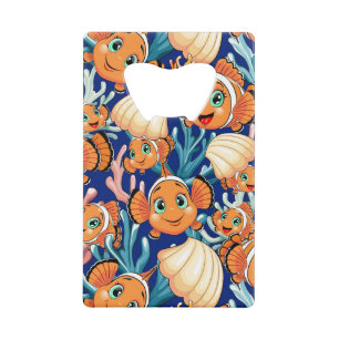 Clown fish Cartoon cute Family Underwater