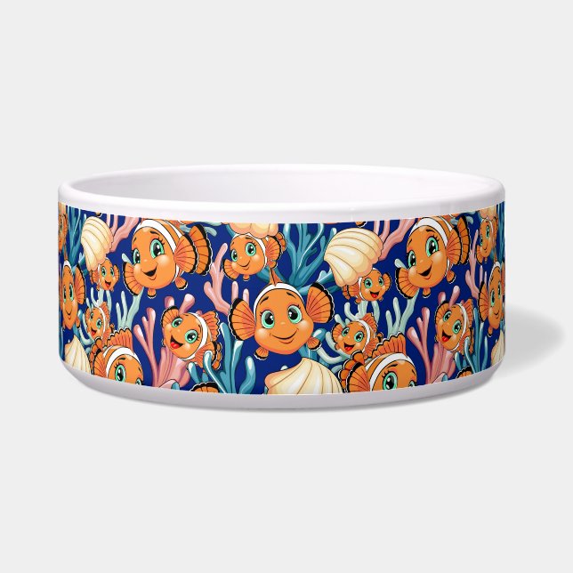 Clown fish Cartoon cute Family Underwater (Front)
