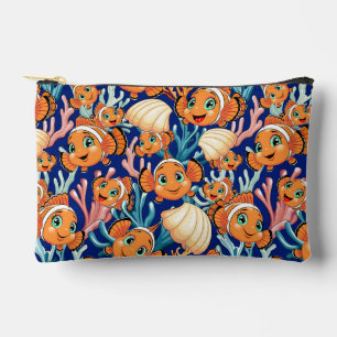 Clown fish Cartoon cute Family Underwater Accessory Pouch
