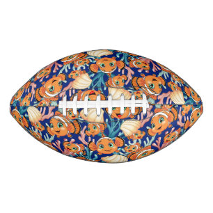 Clown fish Cartoon cute Family Underwater American Football