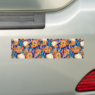 Clown fish Cartoon cute Family Underwater Bumper Sticker