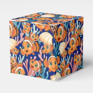 Clown fish Cartoon cute Family Underwater Favour Box