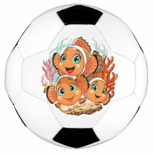 Clown fish Cartoon cute Family Underwater Football