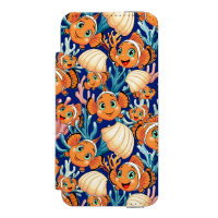Clown fish Cartoon cute Family Underwater