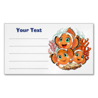 Clown fish Cartoon cute Family Underwater